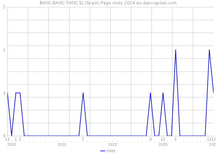 BANG BANG TANG SL (Spain) Page visits 2024 
