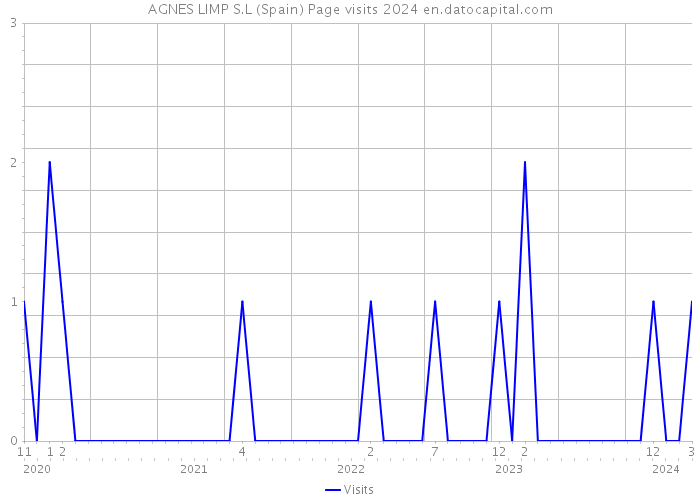 AGNES LIMP S.L (Spain) Page visits 2024 