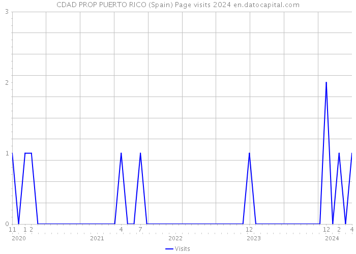 CDAD PROP PUERTO RICO (Spain) Page visits 2024 