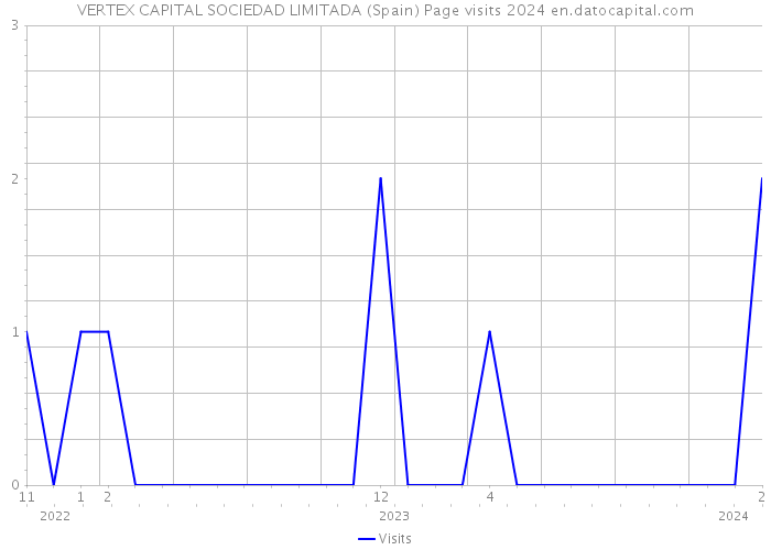 VERTEX CAPITAL SOCIEDAD LIMITADA (Spain) Page visits 2024 