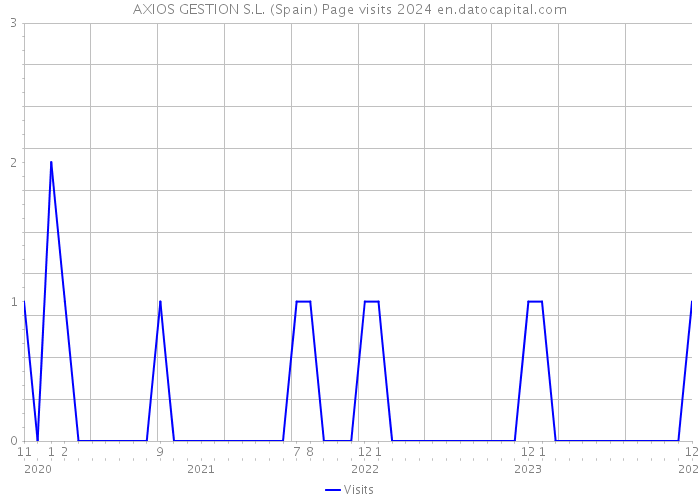 AXIOS GESTION S.L. (Spain) Page visits 2024 