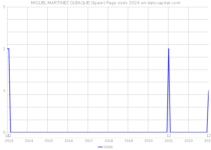 MIGUEL MARTINEZ OLEAQUE (Spain) Page visits 2024 