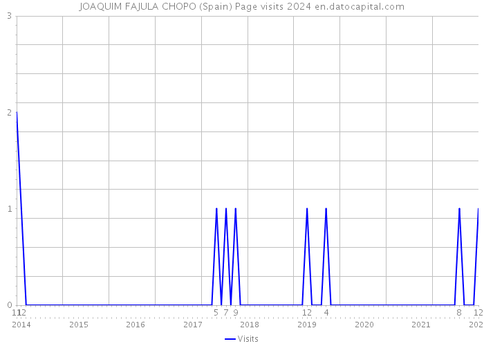 JOAQUIM FAJULA CHOPO (Spain) Page visits 2024 