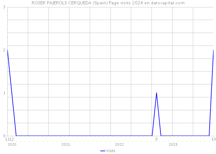 ROSER PAJEROLS CERQUEDA (Spain) Page visits 2024 