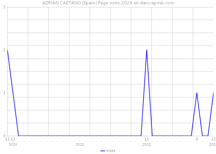 ADRIAN CAETANO (Spain) Page visits 2024 