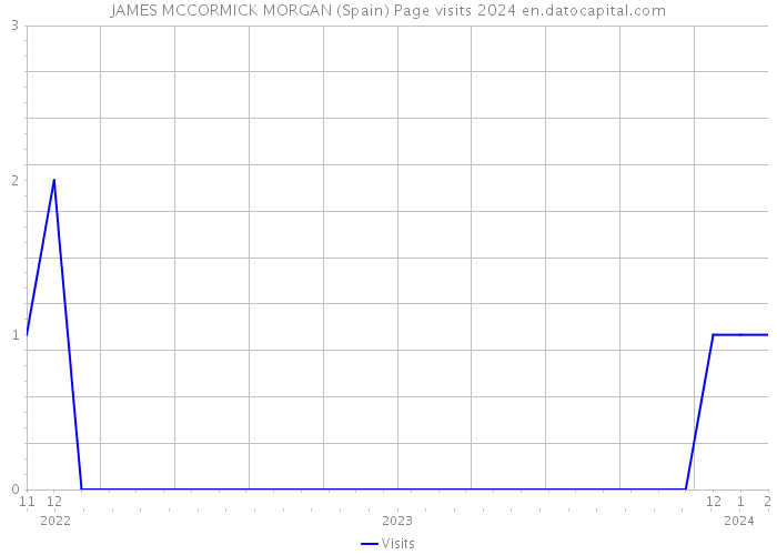 JAMES MCCORMICK MORGAN (Spain) Page visits 2024 