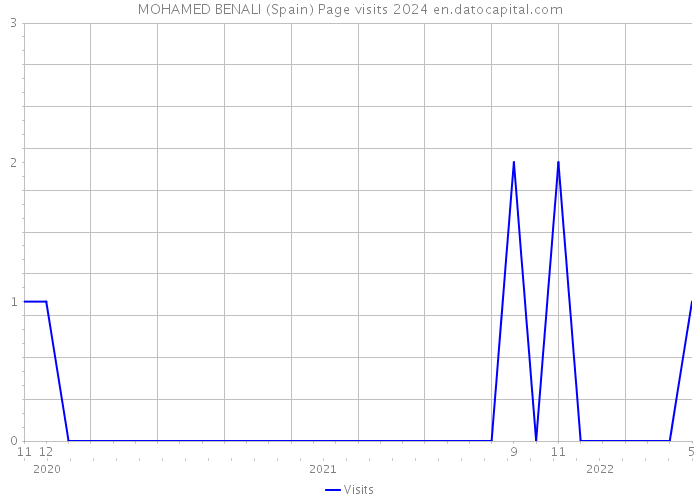 MOHAMED BENALI (Spain) Page visits 2024 