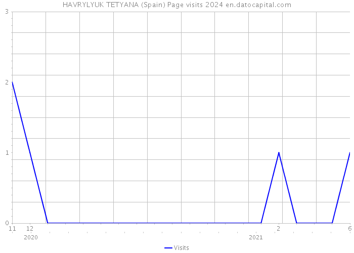 HAVRYLYUK TETYANA (Spain) Page visits 2024 