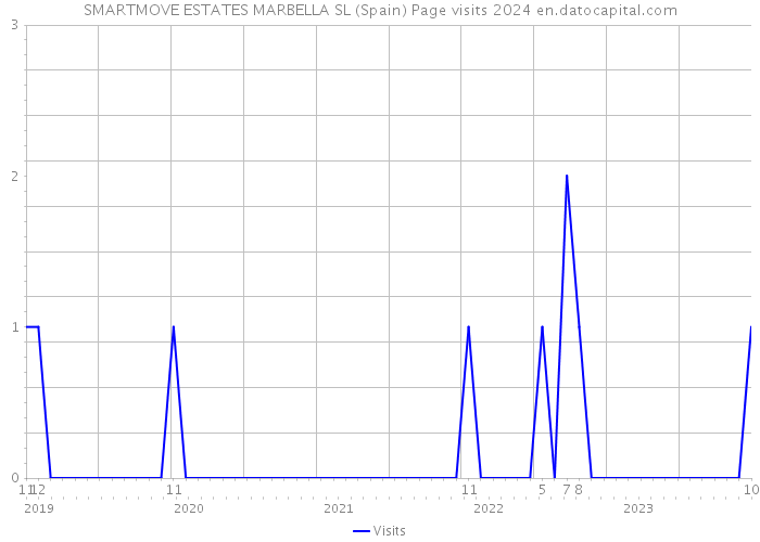 SMARTMOVE ESTATES MARBELLA SL (Spain) Page visits 2024 