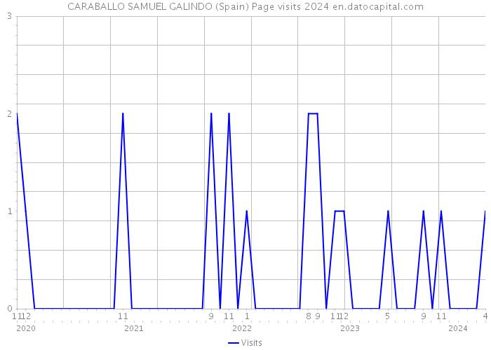 CARABALLO SAMUEL GALINDO (Spain) Page visits 2024 