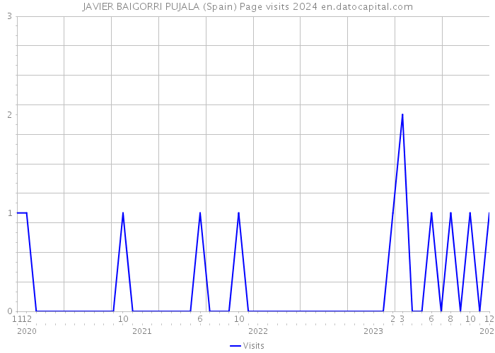 JAVIER BAIGORRI PUJALA (Spain) Page visits 2024 