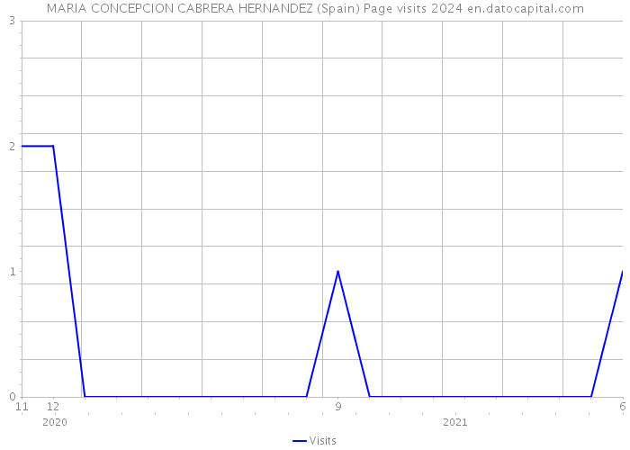 MARIA CONCEPCION CABRERA HERNANDEZ (Spain) Page visits 2024 