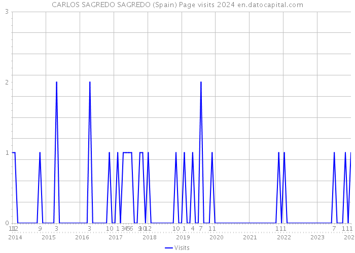 CARLOS SAGREDO SAGREDO (Spain) Page visits 2024 