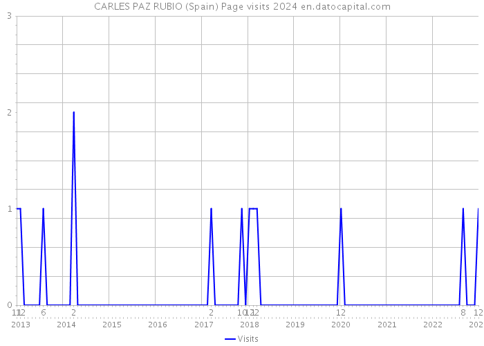 CARLES PAZ RUBIO (Spain) Page visits 2024 