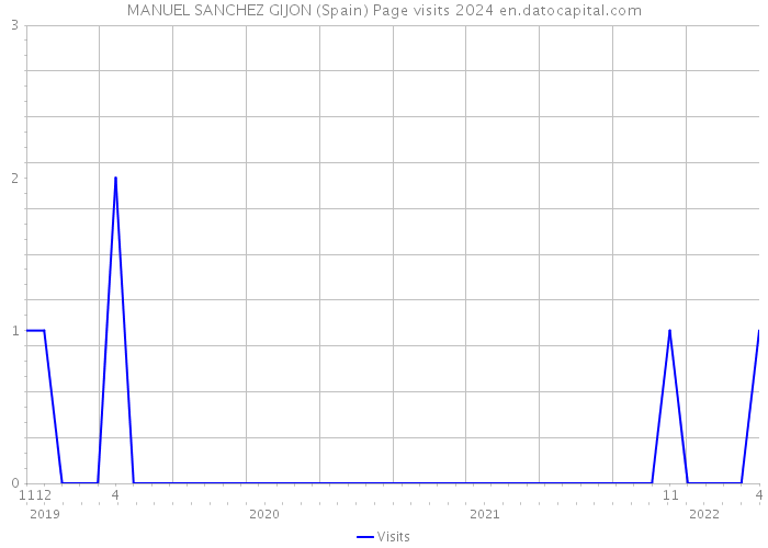 MANUEL SANCHEZ GIJON (Spain) Page visits 2024 