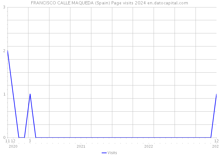 FRANCISCO CALLE MAQUEDA (Spain) Page visits 2024 