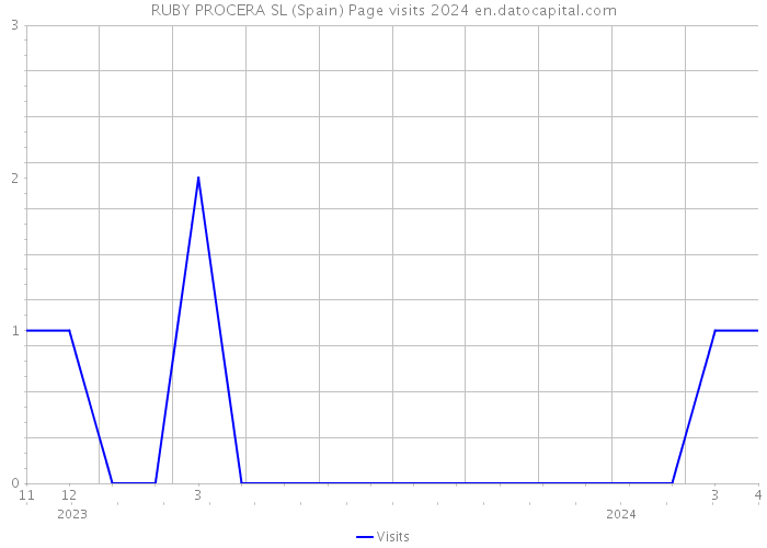 RUBY PROCERA SL (Spain) Page visits 2024 