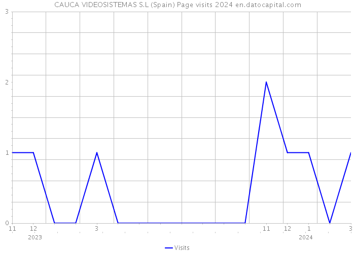 CAUCA VIDEOSISTEMAS S.L (Spain) Page visits 2024 