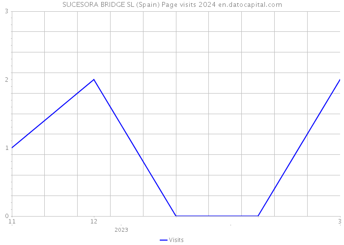 SUCESORA BRIDGE SL (Spain) Page visits 2024 