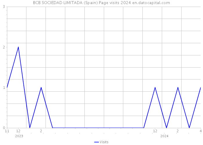 BCB SOCIEDAD LIMITADA (Spain) Page visits 2024 