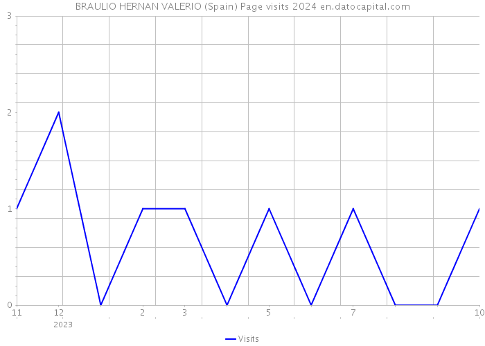BRAULIO HERNAN VALERIO (Spain) Page visits 2024 