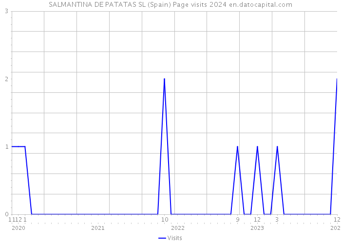 SALMANTINA DE PATATAS SL (Spain) Page visits 2024 
