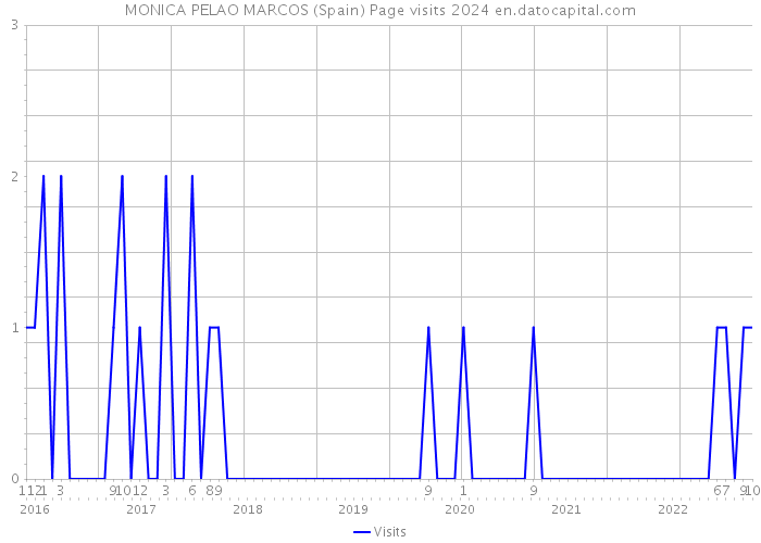 MONICA PELAO MARCOS (Spain) Page visits 2024 