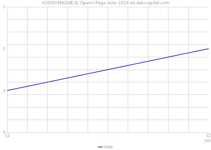 VOSON ENGINE SL (Spain) Page visits 2024 