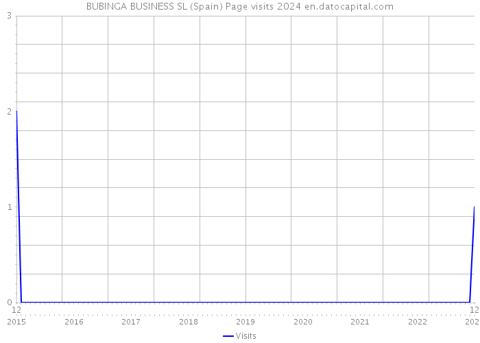 BUBINGA BUSINESS SL (Spain) Page visits 2024 