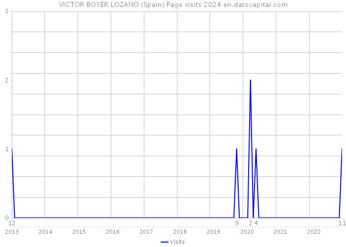 VICTOR BOYER LOZANO (Spain) Page visits 2024 