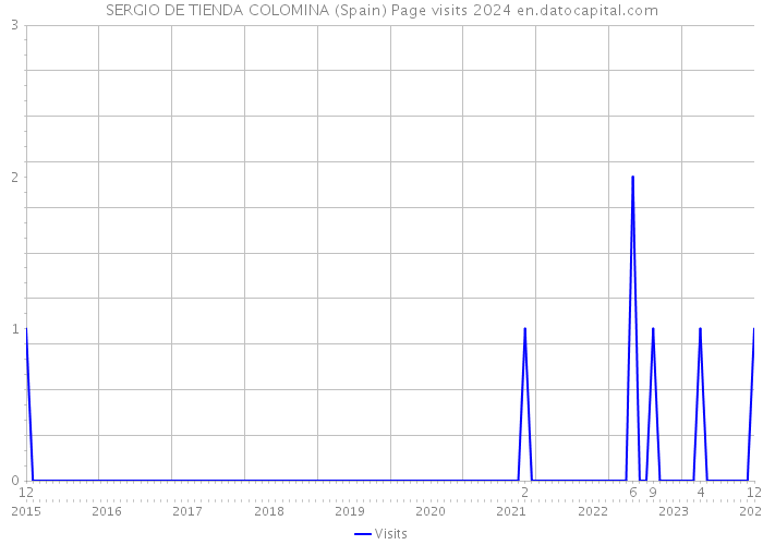 SERGIO DE TIENDA COLOMINA (Spain) Page visits 2024 