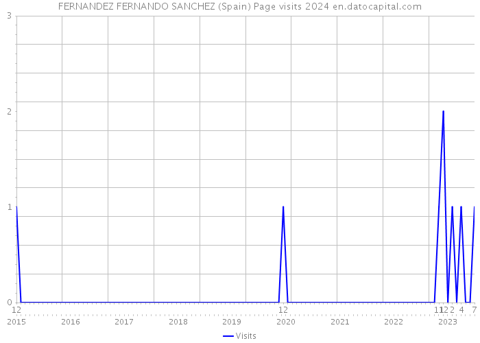 FERNANDEZ FERNANDO SANCHEZ (Spain) Page visits 2024 