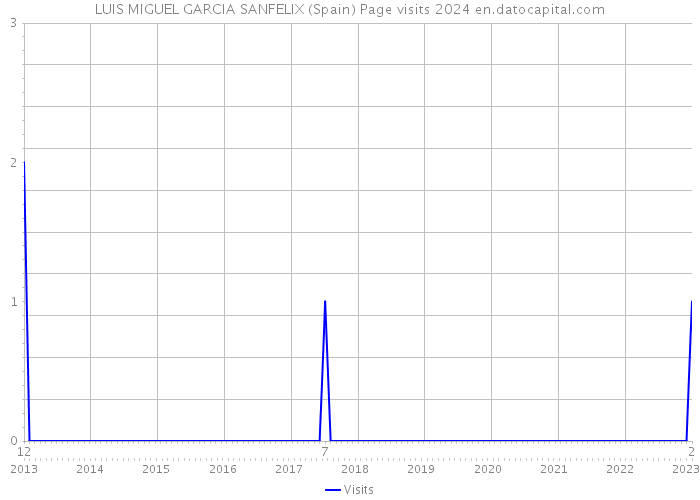 LUIS MIGUEL GARCIA SANFELIX (Spain) Page visits 2024 