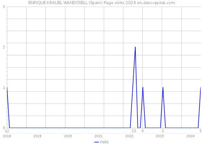 ENRIQUE KRAUEL WANDOSELL (Spain) Page visits 2024 