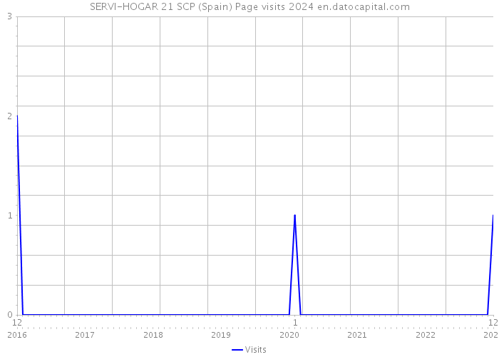 SERVI-HOGAR 21 SCP (Spain) Page visits 2024 