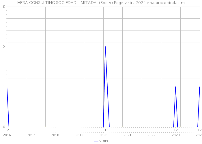 HERA CONSULTING SOCIEDAD LIMITADA. (Spain) Page visits 2024 