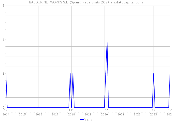 BALDUR NETWORKS S.L. (Spain) Page visits 2024 