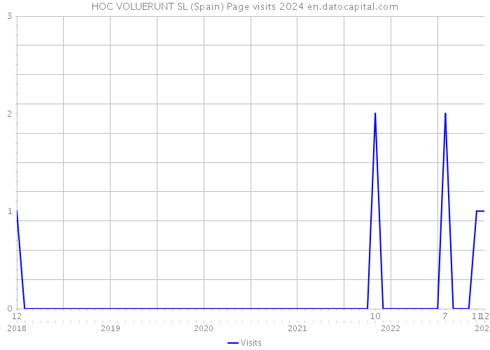 HOC VOLUERUNT SL (Spain) Page visits 2024 