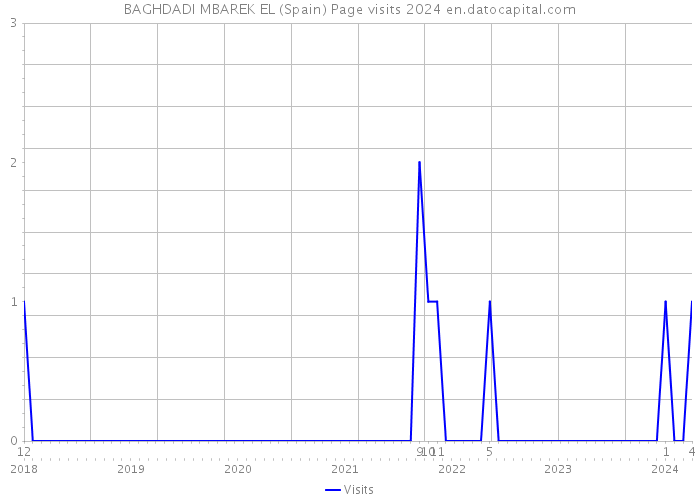 BAGHDADI MBAREK EL (Spain) Page visits 2024 