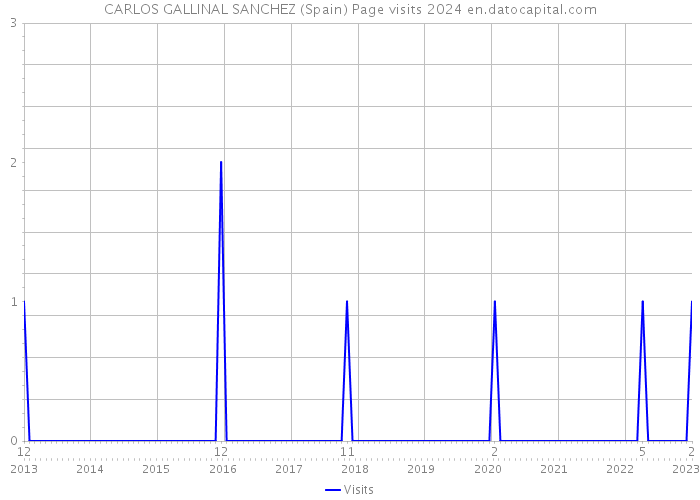 CARLOS GALLINAL SANCHEZ (Spain) Page visits 2024 