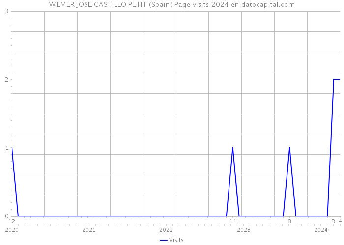 WILMER JOSE CASTILLO PETIT (Spain) Page visits 2024 