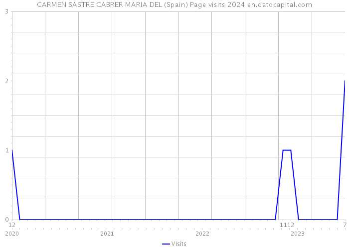 CARMEN SASTRE CABRER MARIA DEL (Spain) Page visits 2024 
