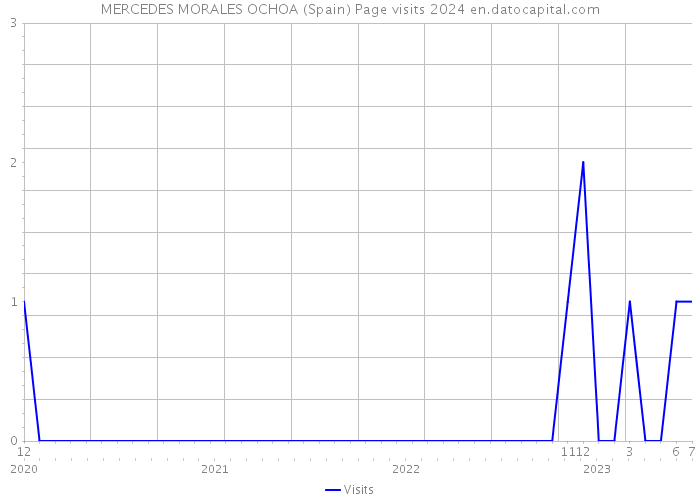 MERCEDES MORALES OCHOA (Spain) Page visits 2024 
