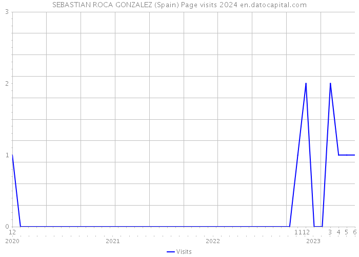 SEBASTIAN ROCA GONZALEZ (Spain) Page visits 2024 