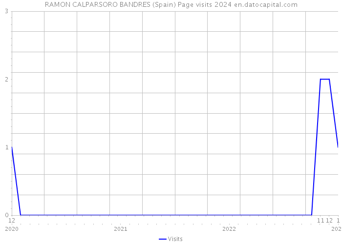 RAMON CALPARSORO BANDRES (Spain) Page visits 2024 