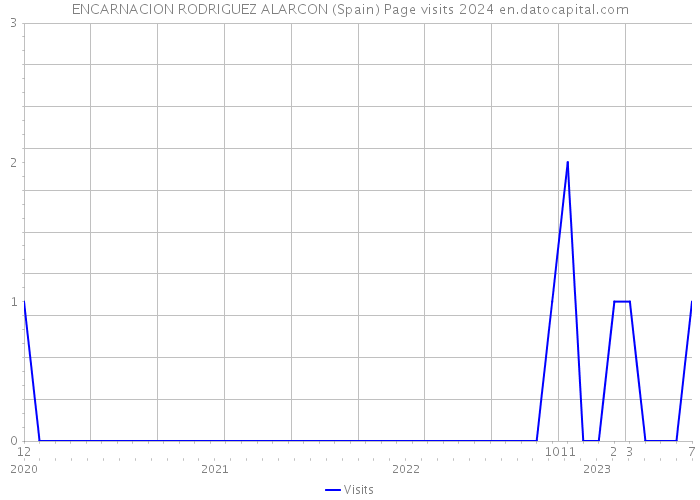 ENCARNACION RODRIGUEZ ALARCON (Spain) Page visits 2024 
