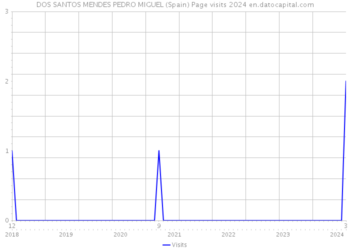 DOS SANTOS MENDES PEDRO MIGUEL (Spain) Page visits 2024 