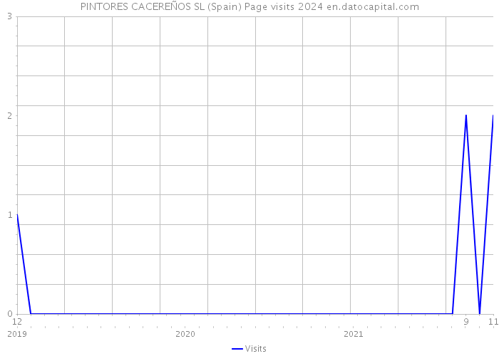 PINTORES CACEREÑOS SL (Spain) Page visits 2024 