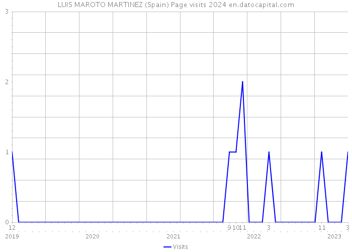 LUIS MAROTO MARTINEZ (Spain) Page visits 2024 