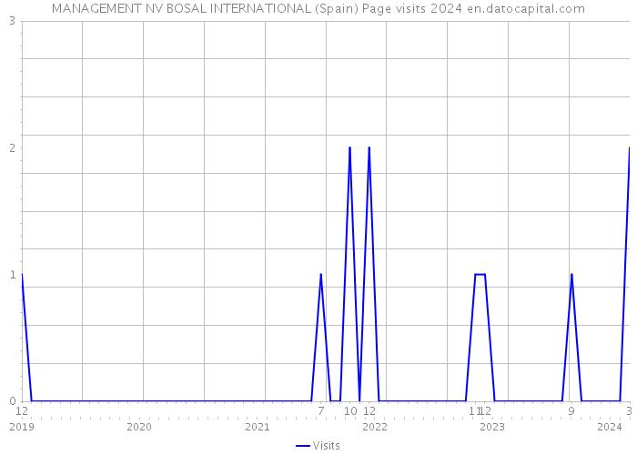 MANAGEMENT NV BOSAL INTERNATIONAL (Spain) Page visits 2024 